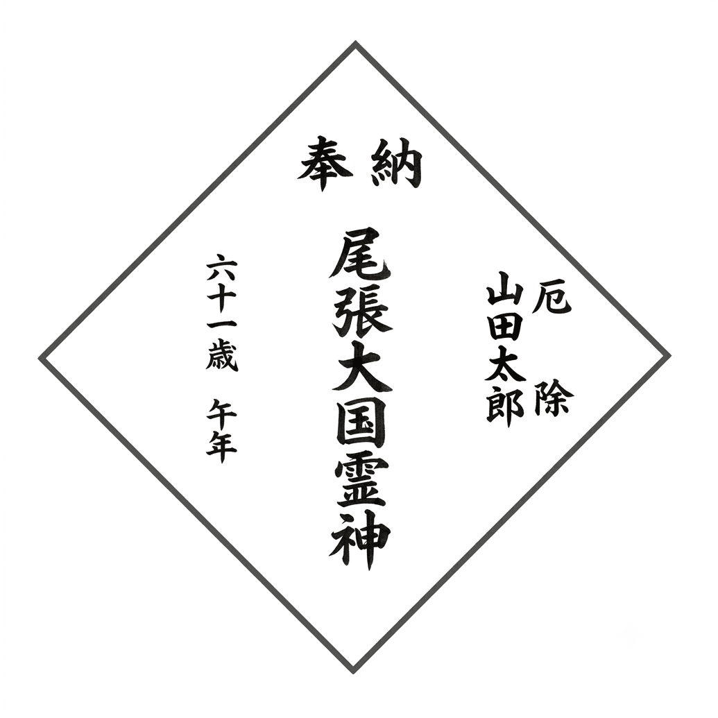 儺追奉納布の見本